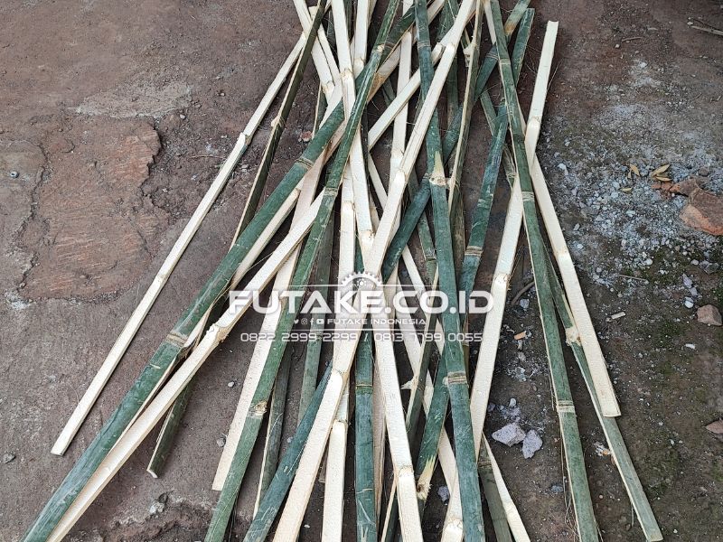 Hasil Mesin Pembelah Bambu