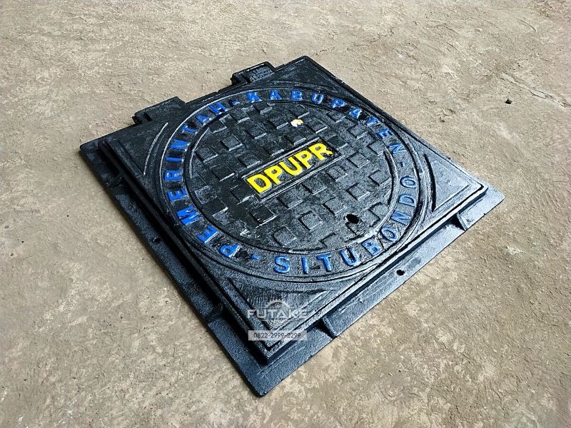 Manhole Cover Besi Cor Bisa Custom Desain
