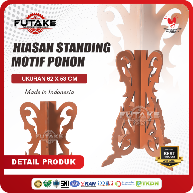 hiasan pohon MDF 62 cm x 53 cm