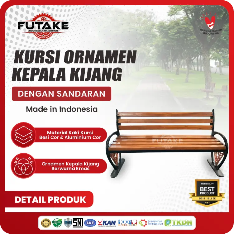 Kursi Taman Outdoor Ornamen Kepala Kijang